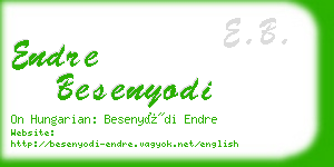 endre besenyodi business card